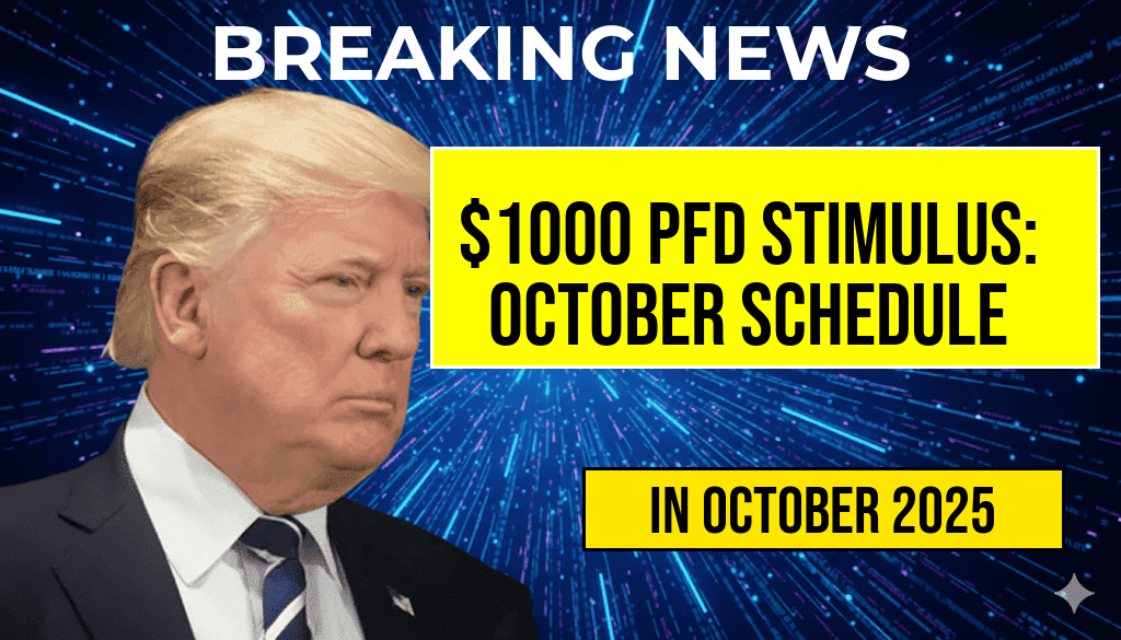 $1000 PFD Stimulus for All: Complete October Payment Schedule Announced
