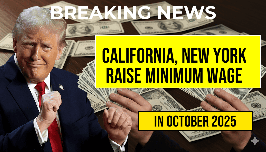 California and New York to Raise Minimum Wage to $16.50 per Hour, Impacting Local Economies