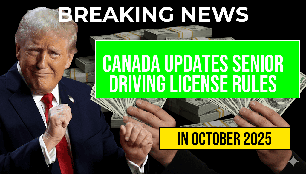 Canada Implements New Driving License Regulations for Seniors Aged 70 and Older Beginning October 2025