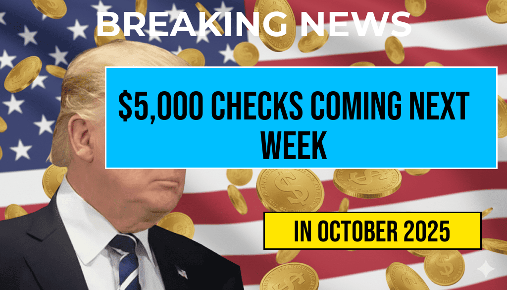 Five-Thousand Dollar Checks Arriving in Bank Accounts Next Week for Eligible Group