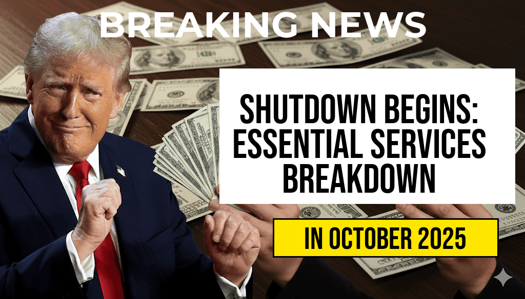 Government Shutdown Begins: Official Agency-by-Agency Breakdown of Essential Services, Including Social Security, IRS, Defense, and TSA—Who Remains Operational and Who Is Not