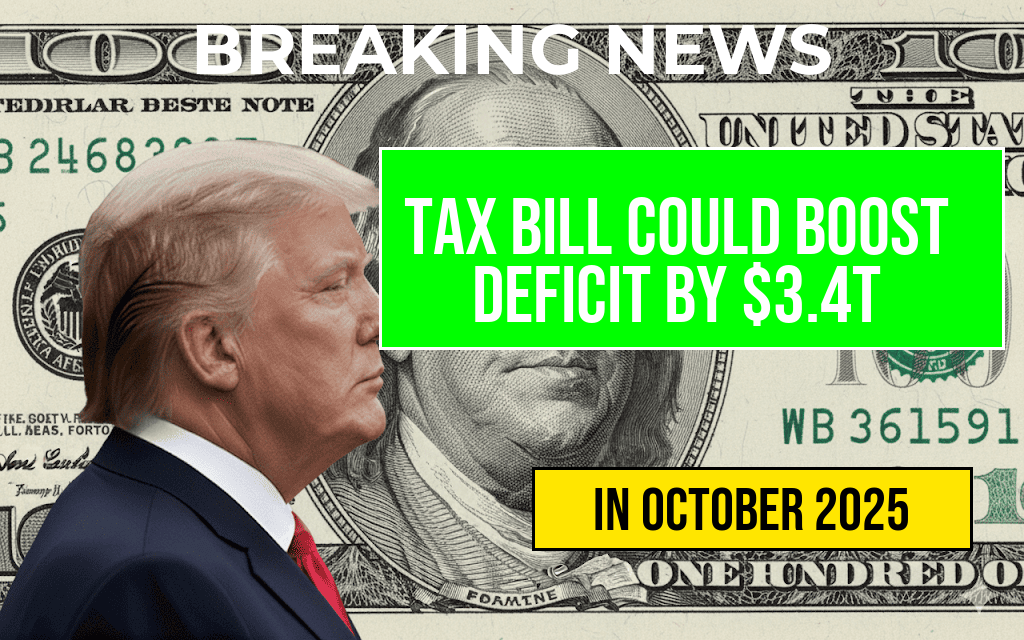 Taxpayer Alert: The ‘One Big Beautiful Bill’ Will Increase the Deficit by Three Point Four Trillion Dollars