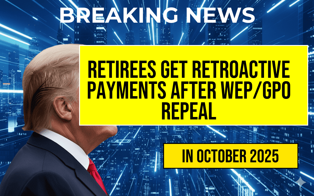 Three Million Two Hundred Thousand Retirees Receive Retroactive Lump Sums Following WEP and GPO Repeal—Check if You’re Owed Thousands