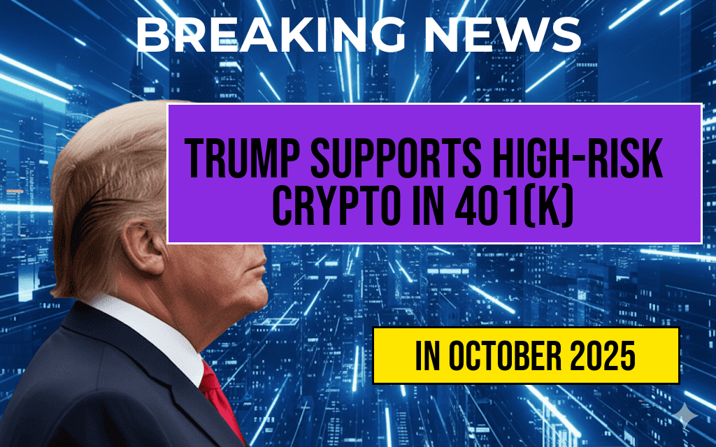 Trump Advocates for Allowing High-Risk Cryptocurrency Investments in Workers’ 401(k) Retirement Plans