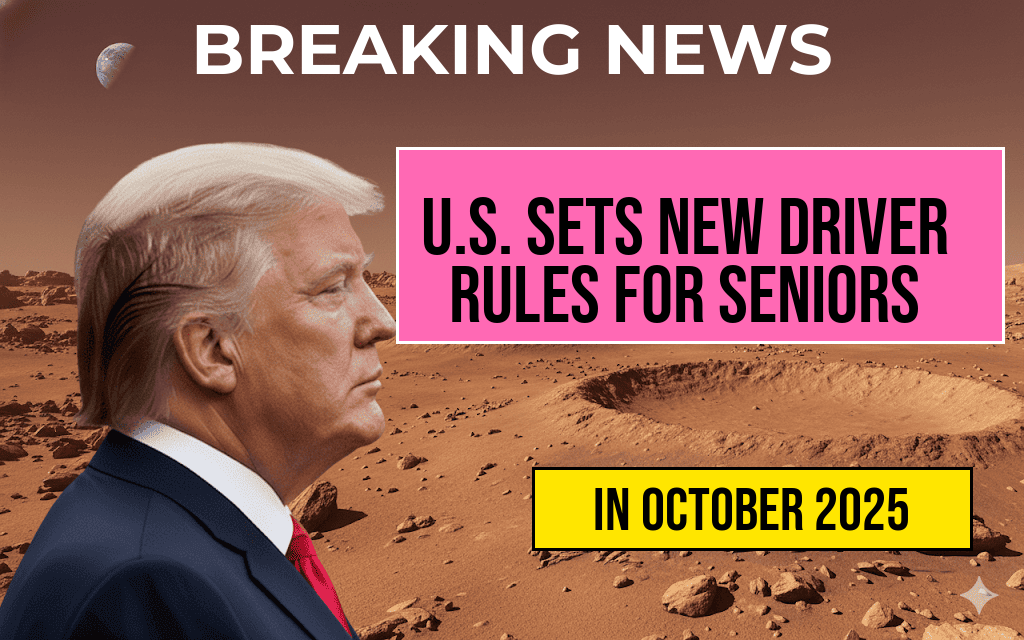 U.S. Implements New Driving License Requirements for Seniors Starting October 2025 – Key Updates for Drivers Aged 70 and Older