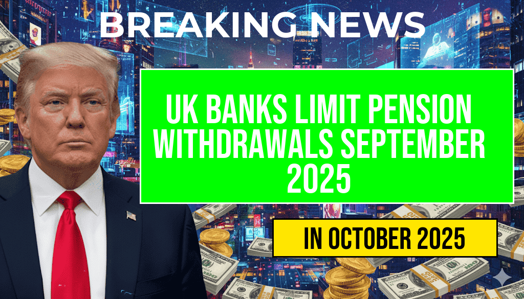 UK Banks Announce New Pension Withdrawal Limits Starting September 27, 2025
